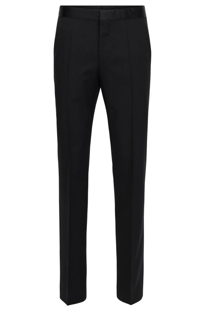 Hugo Boss Regular-fit formal trousers Svarte | zjaRxjam