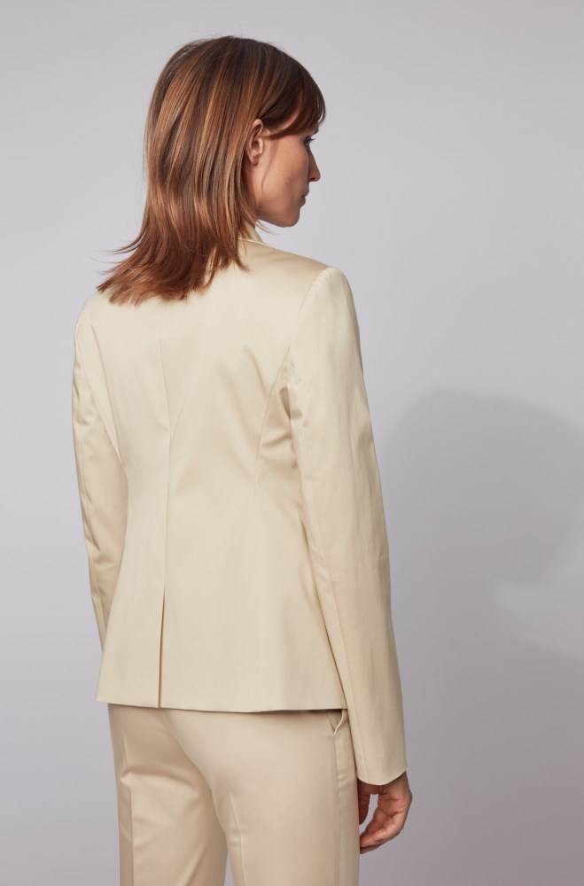 Hugo Boss Regular-fit jacket Beige | LK6tW82n