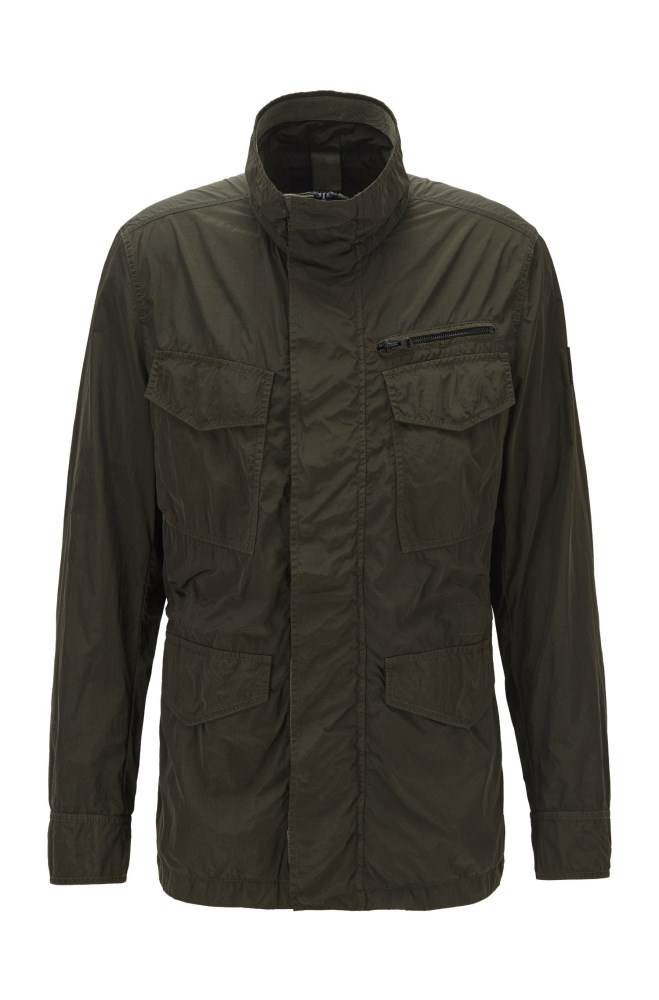 Hugo Boss Regular-fit jacket Brune | DbimtLPp