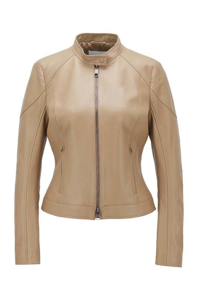 Hugo Boss Regular-fit jacket Brune | gHEdj5Y9