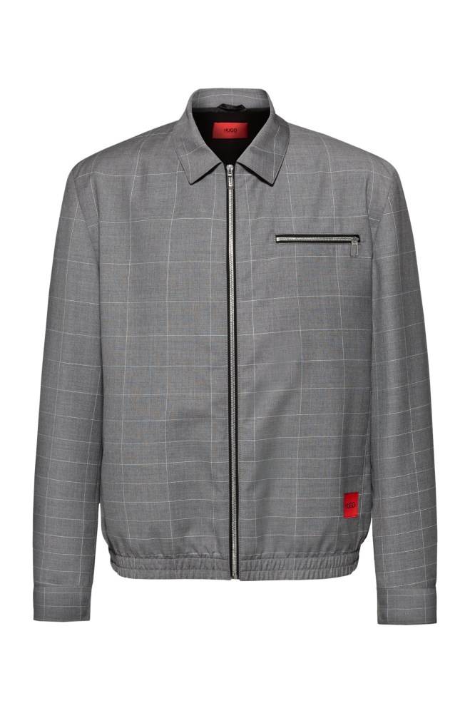 Hugo Boss Regular-fit jacket Lyse Grå | hIVyQrw1