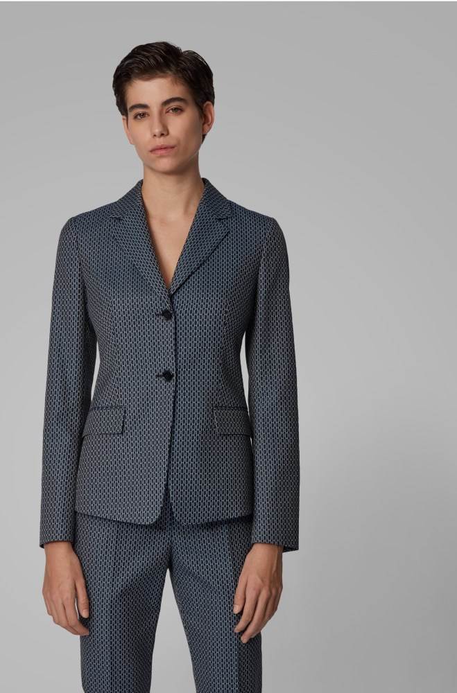 Hugo Boss Regular-fit jacket Patterned | Kd3TDco2