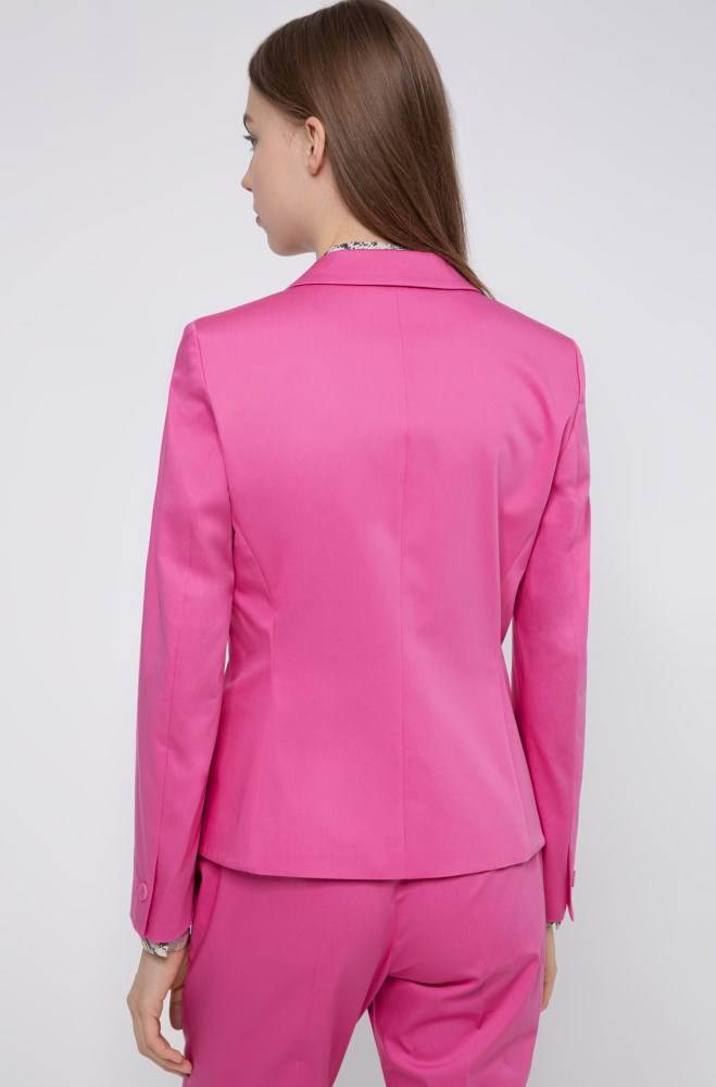 Hugo Boss Regular-fit jacket Rosa | 4eDkhxBU