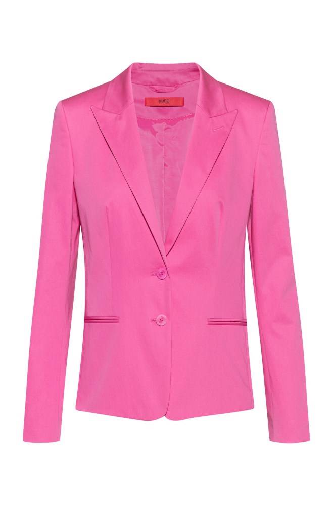 Hugo Boss Regular-fit jacket Rosa | 4eDkhxBU