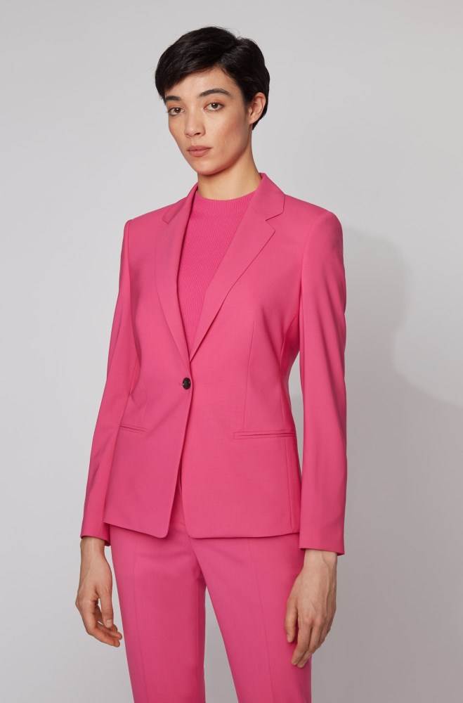 Hugo Boss Regular-fit jacket Rosa | j8UdLT8d