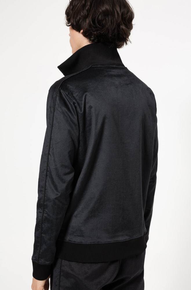 Hugo Boss Regular-fit jacket Svarte | CZBkVEYP