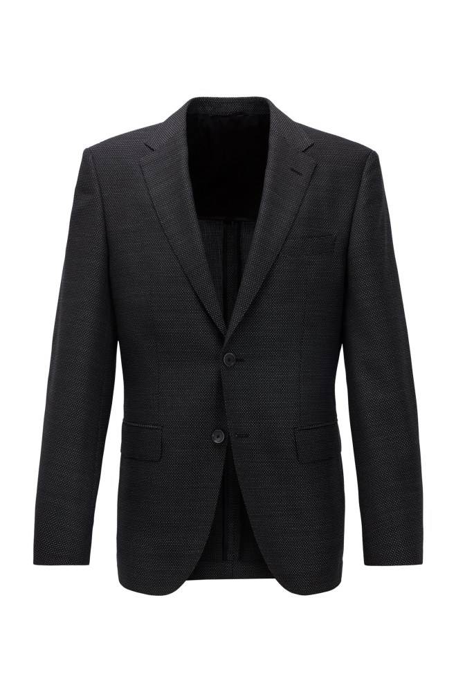 Hugo Boss Regular-fit jacket Svarte | LakFnsKd