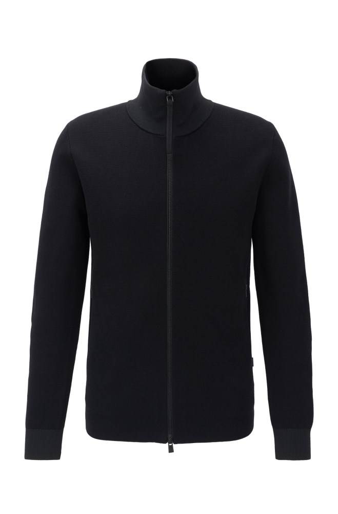 Hugo Boss Regular-fit jacket Svarte | PQgKSeD5