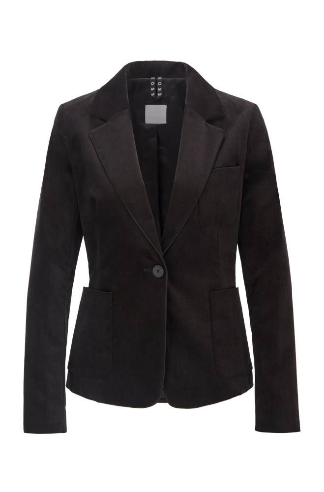 Hugo Boss Regular-fit jacket Svarte | ylUHUQIa