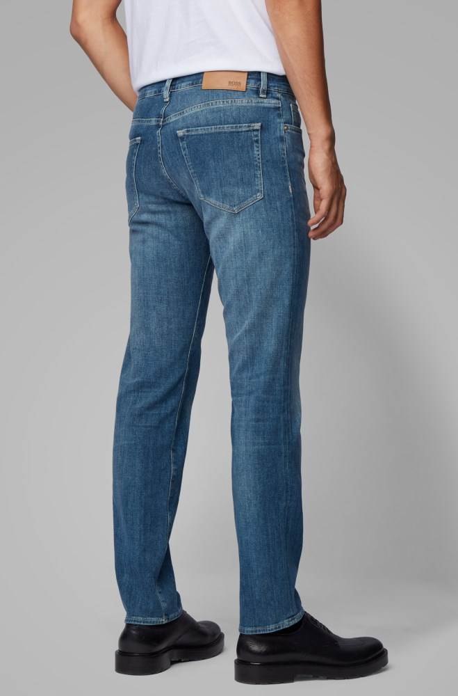 Hugo Boss Regular-fit jeans Blå | 51SB9WTF