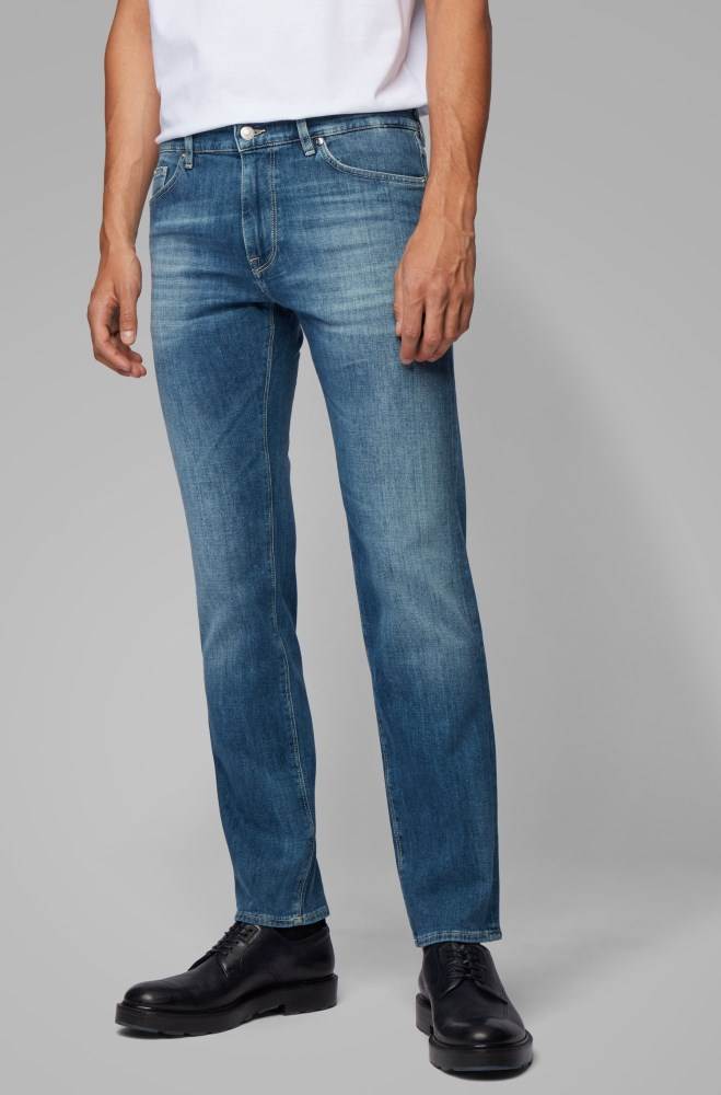 Hugo Boss Regular-fit jeans Blå | 51SB9WTF