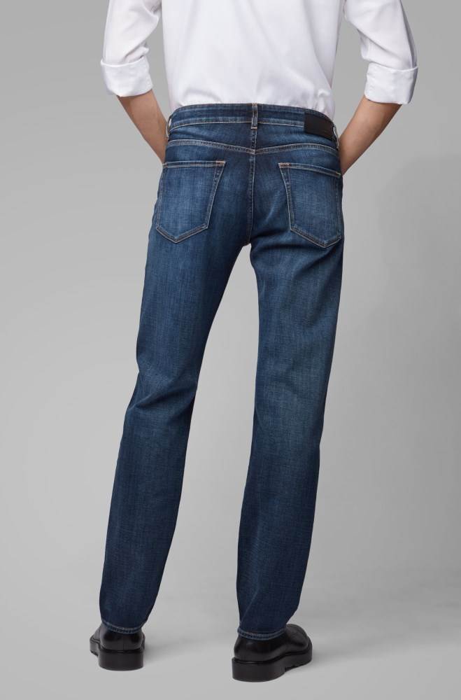 Hugo Boss Regular-fit jeans Blå | B74H5ygX