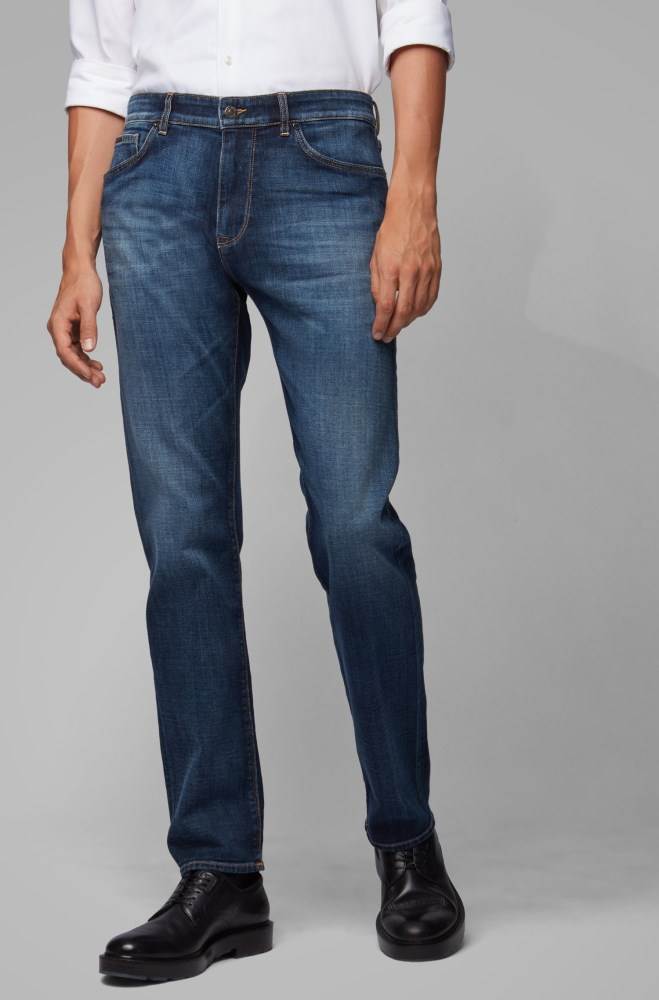 Hugo Boss Regular-fit jeans Blå | B74H5ygX