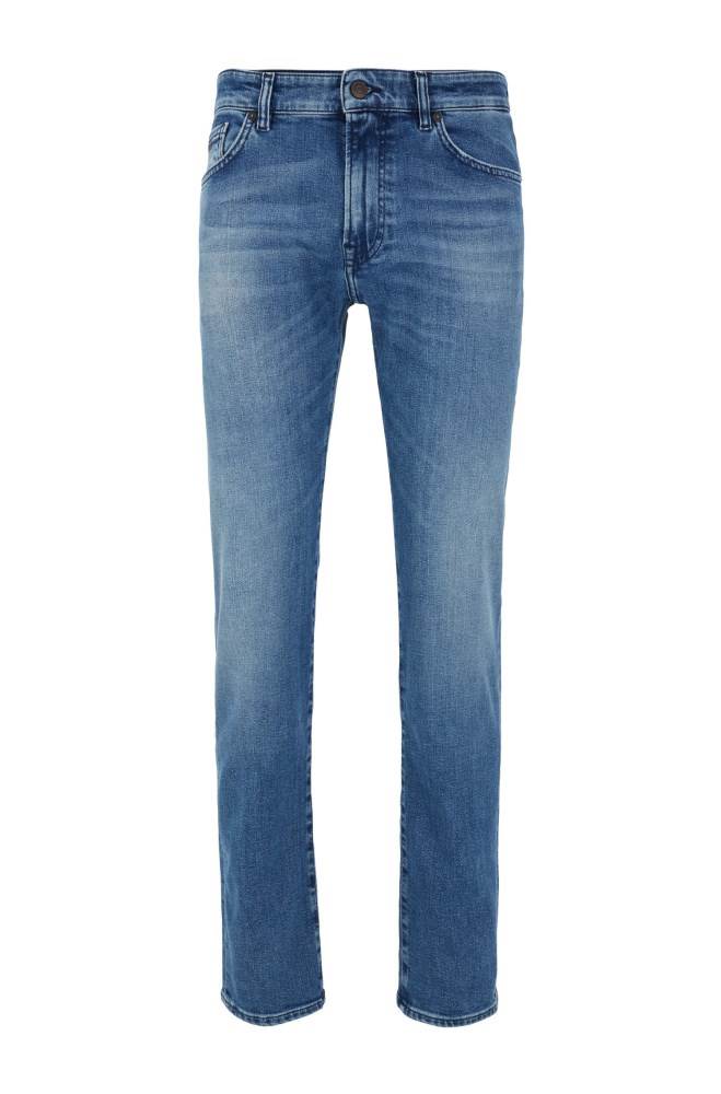 Hugo Boss Regular-fit jeans Blå | GD8SUw9S