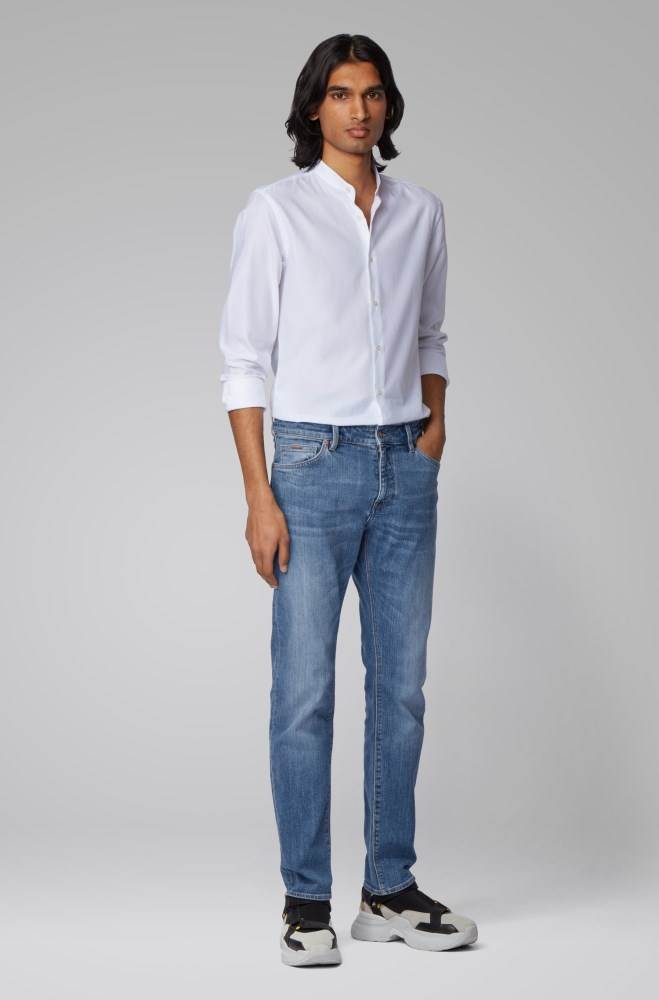 Hugo Boss Regular-fit jeans Blå | GGHOO6pG