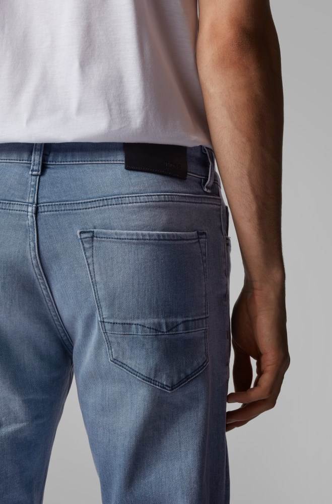 Hugo Boss Regular-fit jeans Blå | HEh7xGVP