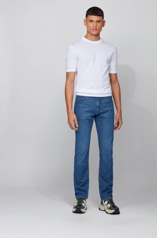 Hugo Boss Regular-fit jeans Blå | JkEB9Hjh