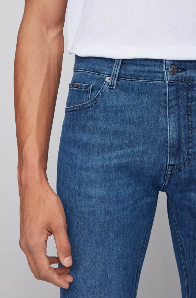 Hugo Boss Regular-fit jeans Blå | JkEB9Hjh