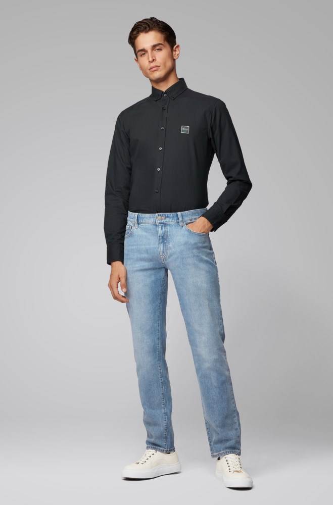 Hugo Boss Regular-fit jeans Blå | R6TBITY5