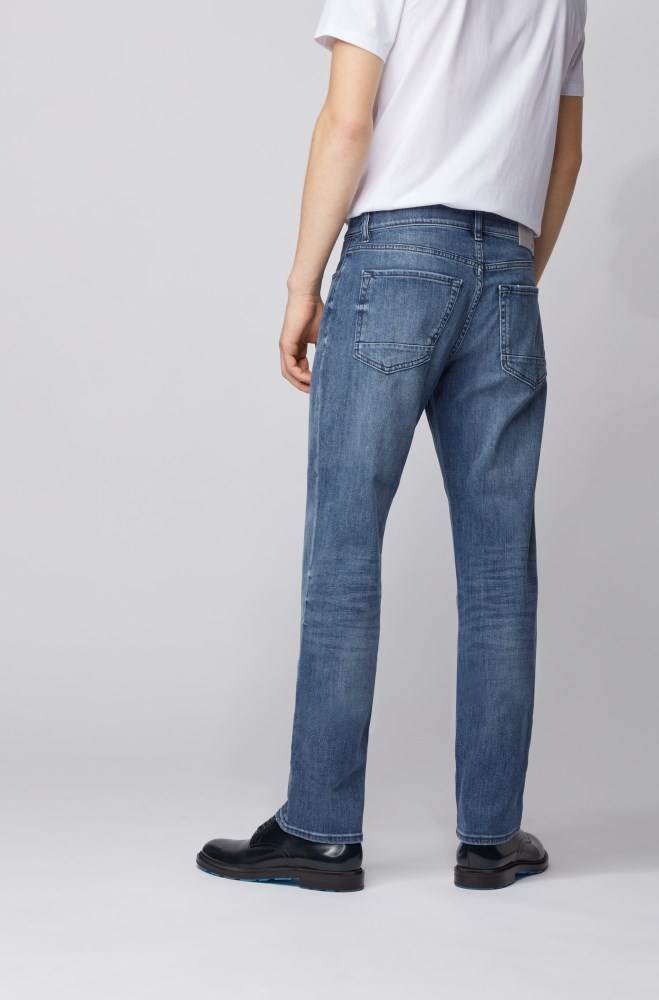 Hugo Boss Regular-fit jeans Blå | ecB99zCA