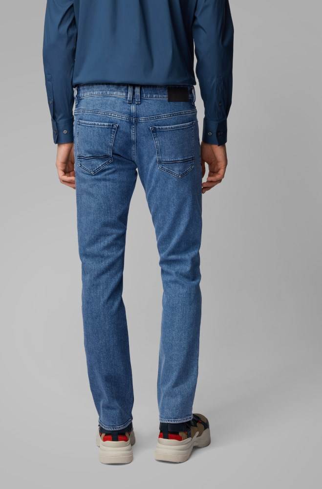 Hugo Boss Regular-fit jeans Blå | ms4bedM0