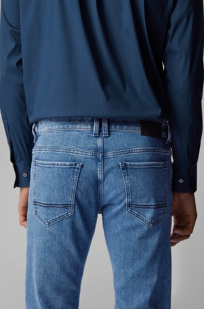 Hugo Boss Regular-fit jeans Blå | ms4bedM0