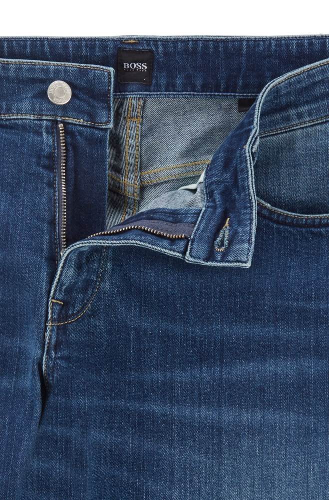 Hugo Boss Regular-fit jeans Blå | qmWpM1jd