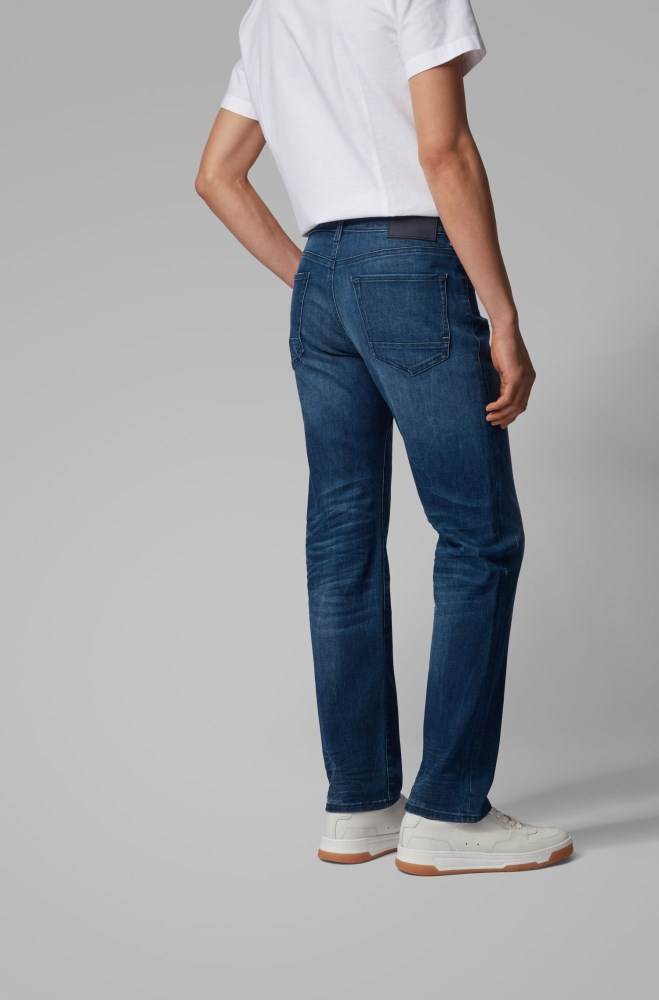 Hugo Boss Regular-fit jeans Blå | tSn9DvK2