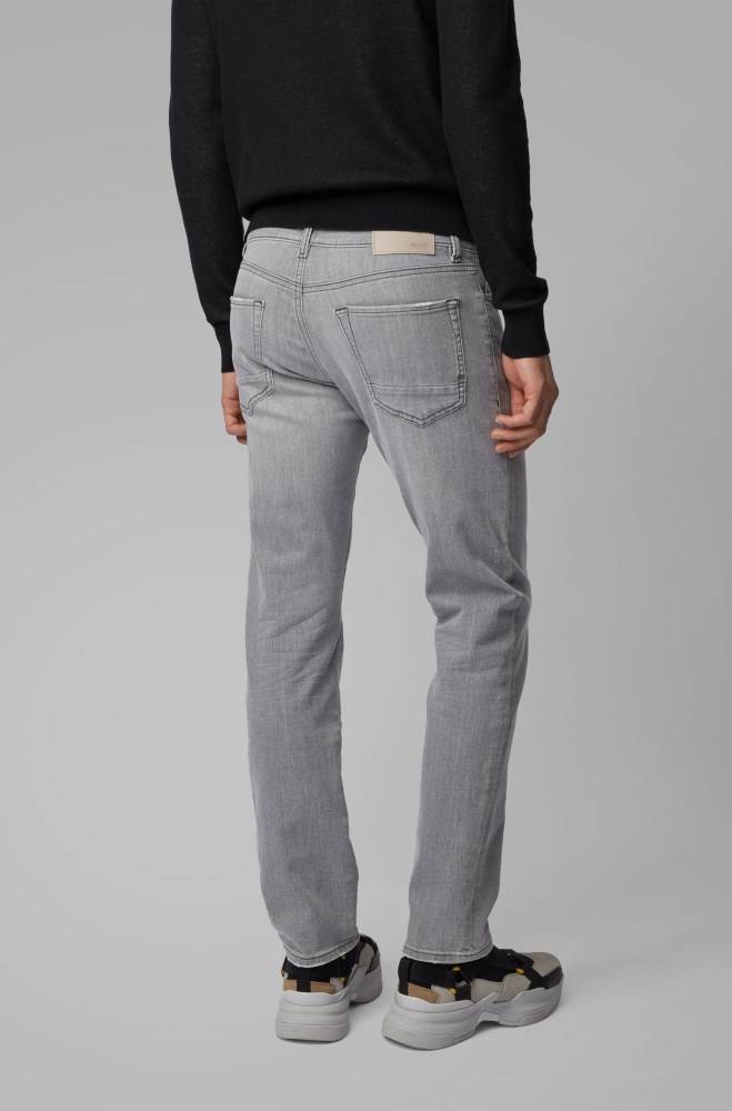 Hugo Boss Regular-fit jeans Grå | 38I5Kut2