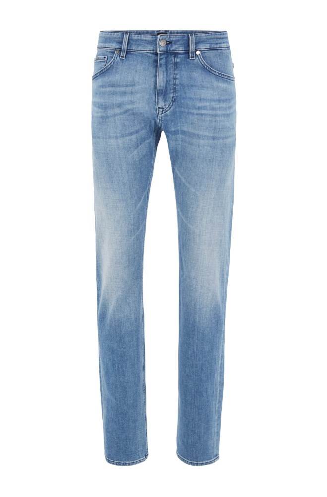 Hugo Boss Regular-fit jeans Lyse Blå | DNvIUdgr