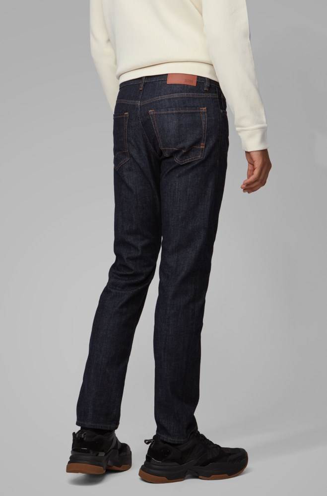 Hugo Boss Regular-fit jeans Mørke Blå | 5JbdiFa5