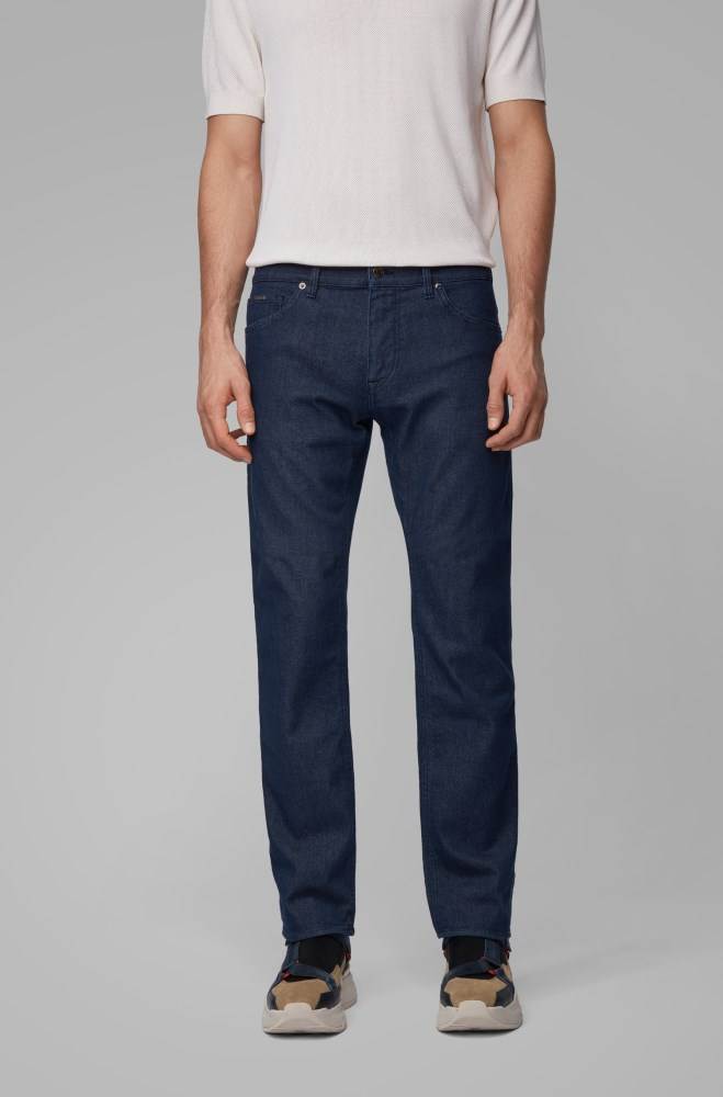 Hugo Boss Regular-fit jeans Mørke Blå | 6UdNSYP0