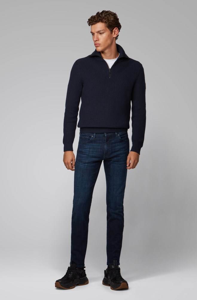 Hugo Boss Regular-fit jeans Mørke Blå | 6p8NYuu1