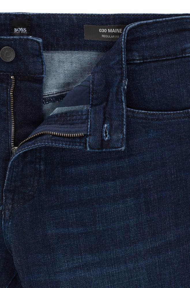 Hugo Boss Regular-fit jeans Mørke Blå | 6p8NYuu1