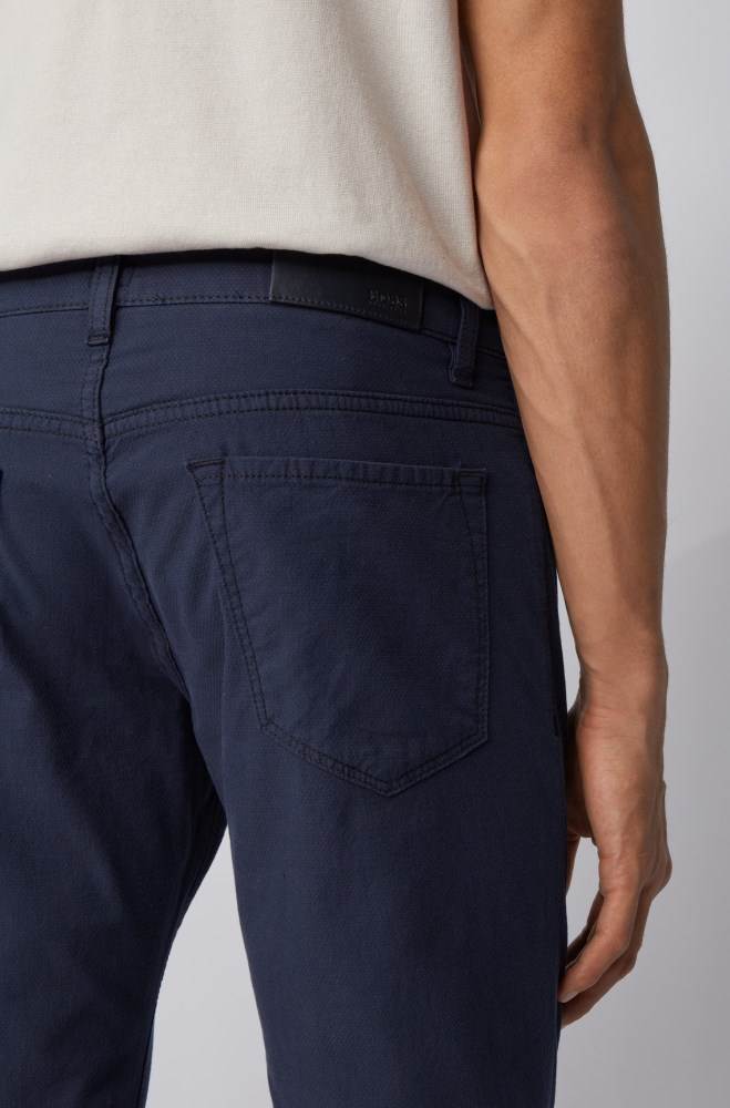 Hugo Boss Regular-fit jeans Mørke Blå | E2NQ6PtH