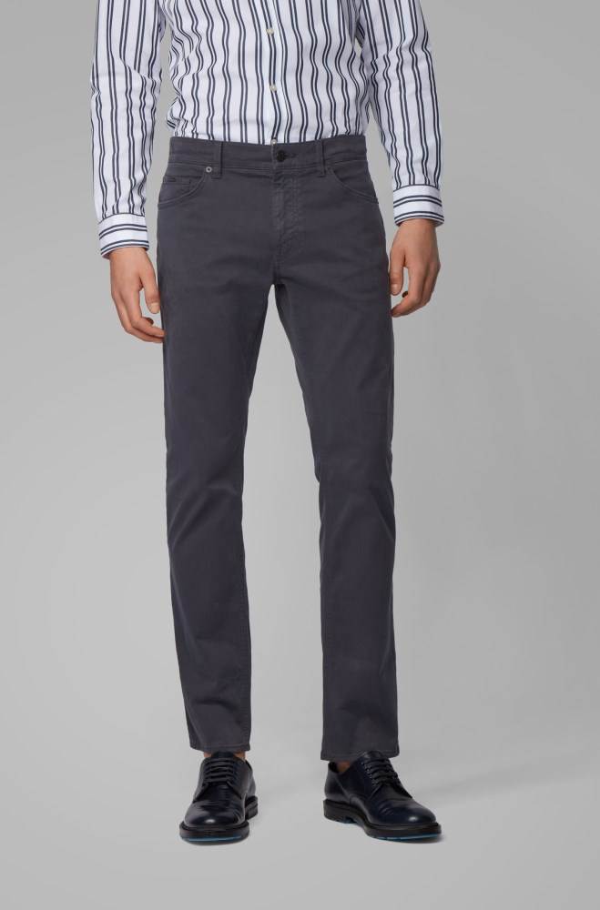 Hugo Boss Regular-fit jeans Mørke Blå | JxmFK7bg