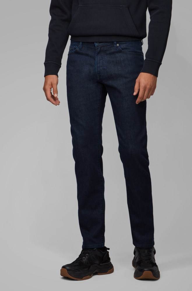 Hugo Boss Regular-fit jeans Mørke Blå | MTTdoLhf