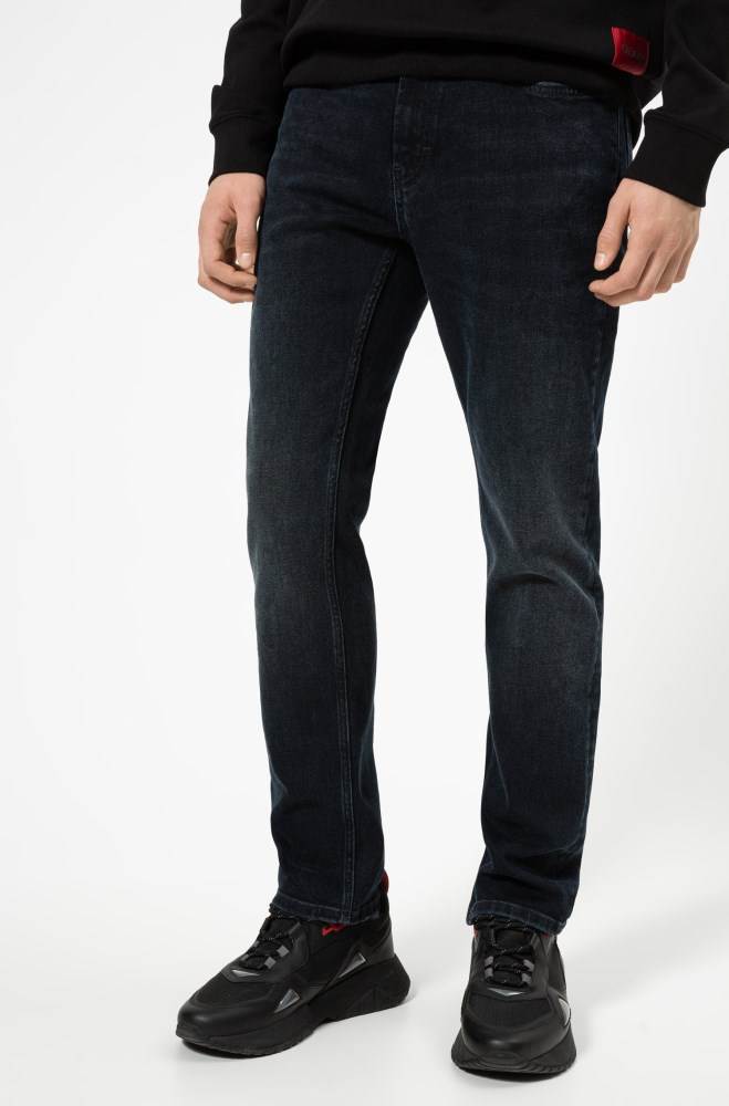 Hugo Boss Regular-fit jeans Mørke Blå | ThGXr4YO