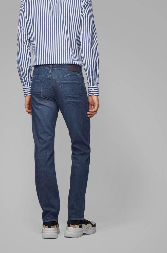 Hugo Boss Regular-fit jeans Mørke Blå | mapJTRi7