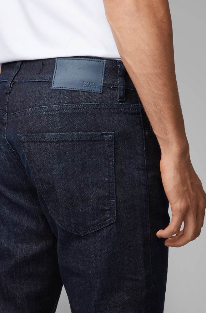 Hugo Boss Regular-fit jeans Mørke Blå | rffXa4H9