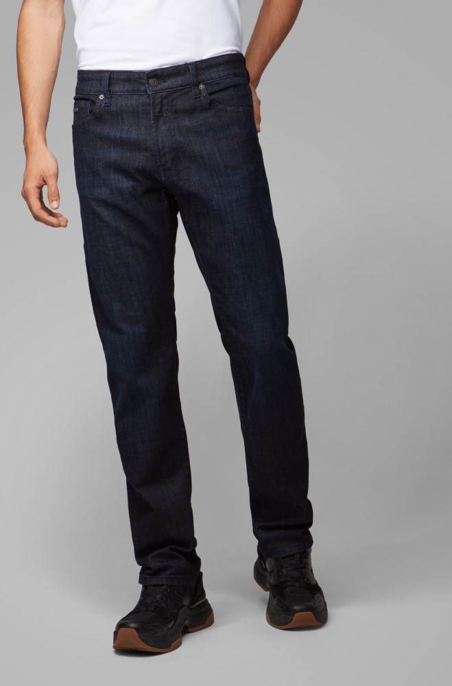 Hugo Boss Regular-fit jeans Mørke Blå | rffXa4H9