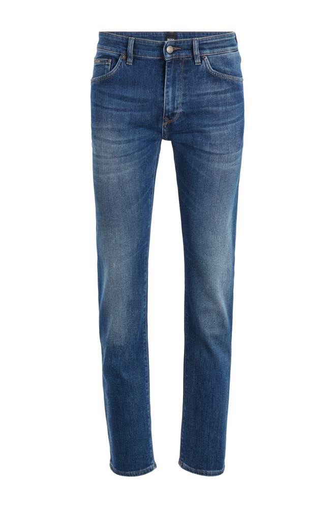 Hugo Boss Regular-fit jeans Mørke Blå | wJ1VdvAY