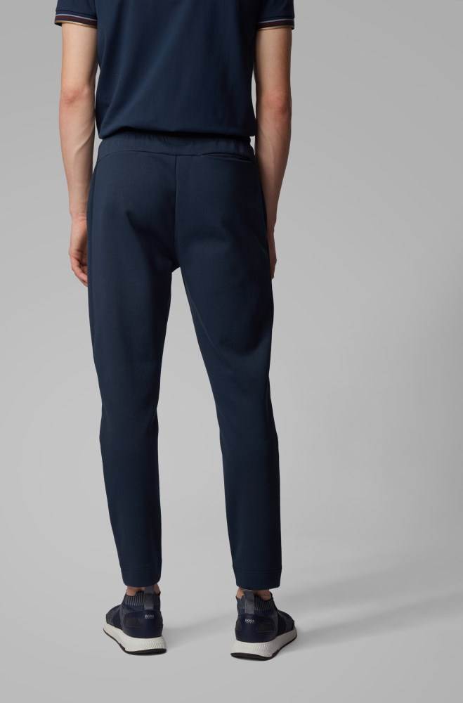 Hugo Boss Regular-fit jogging trousers Mørke Blå | YX3uTq8J