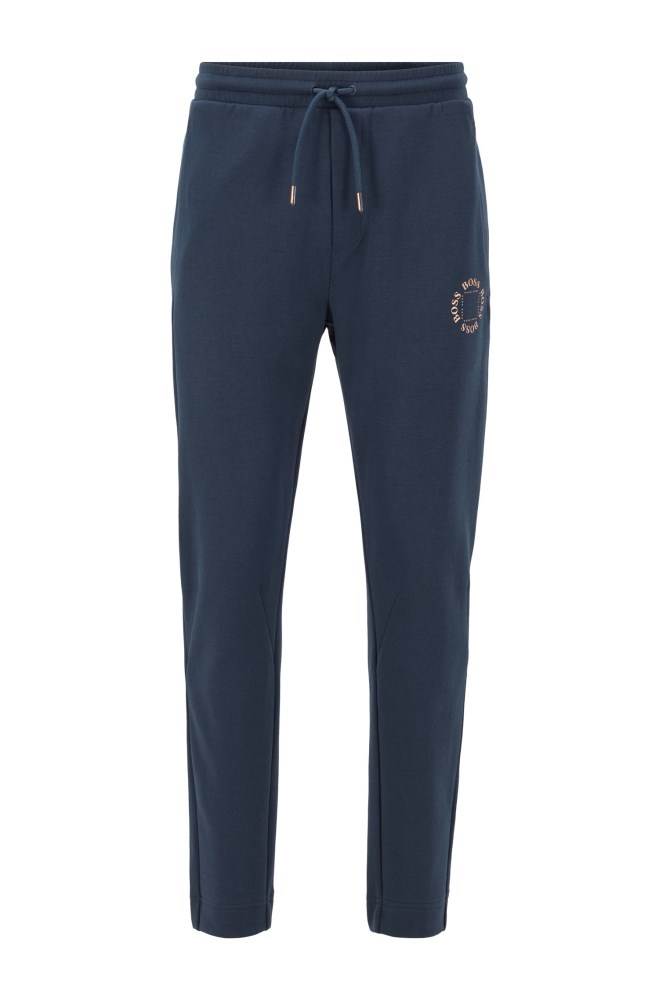 Hugo Boss Regular-fit jogging trousers Mørke Blå | YX3uTq8J