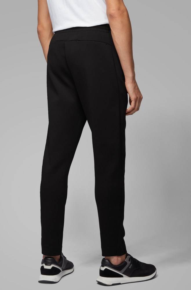 Hugo Boss Regular-fit jogging trousers Svarte | VkpT8NPe