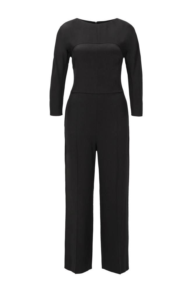 Hugo Boss Regular-fit jumpsuit Svarte | RBY4I933