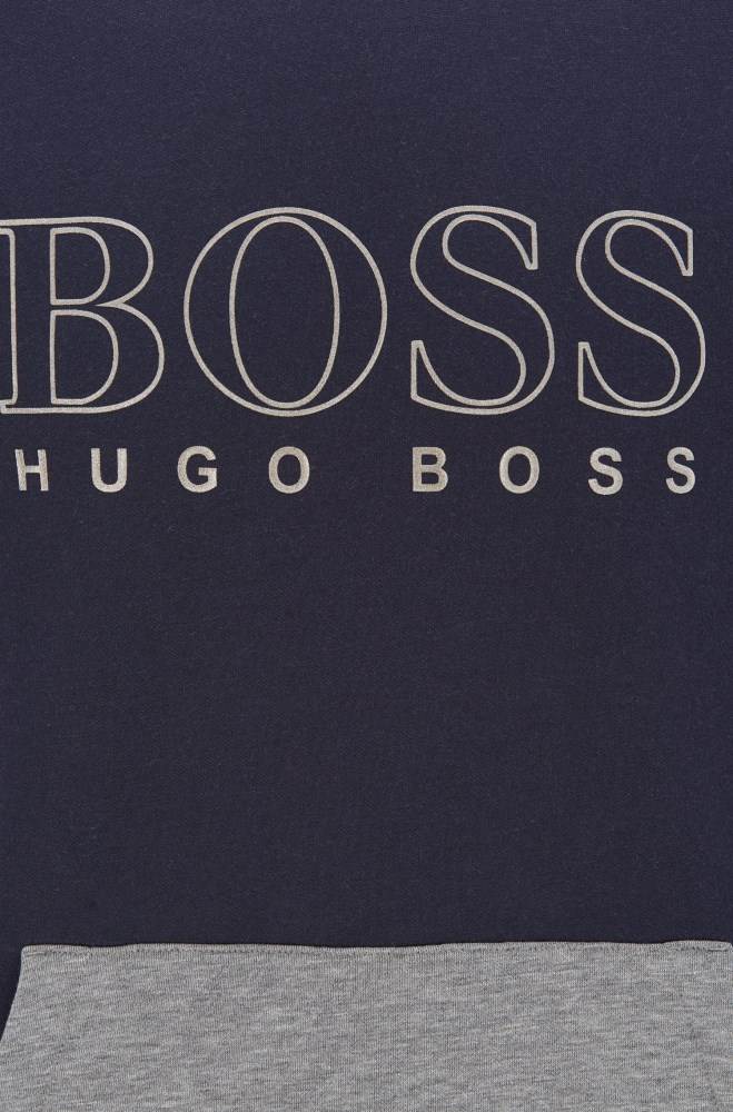 Hugo Boss Regular-fit loungewear sweatshirt Mørke Blå | 57ac6cus