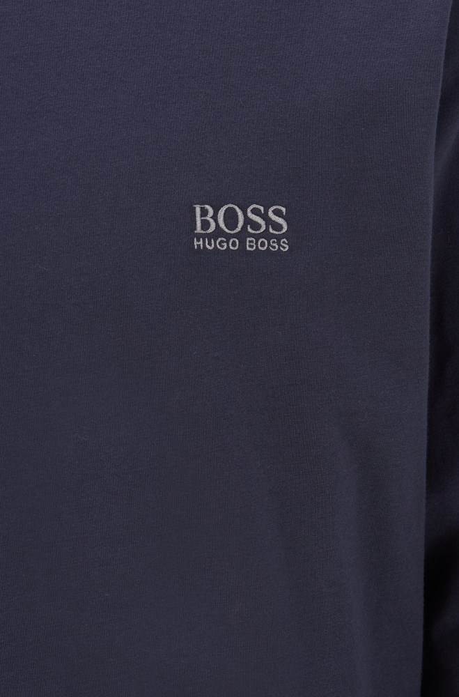 Hugo Boss Regular-fit loungewear top Mørke Blå | zn3f6LEh