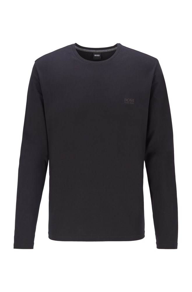 Hugo Boss Regular-fit loungewear top Svarte | ikaRSElt