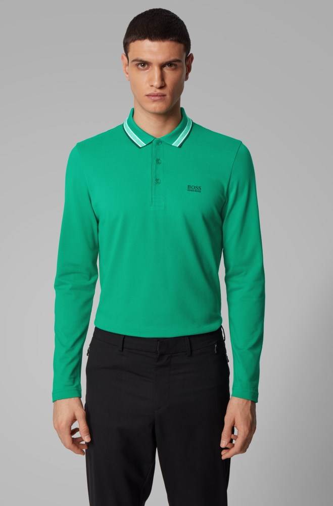 Hugo Boss Regular-fit polo Grønn | uZ4c17My